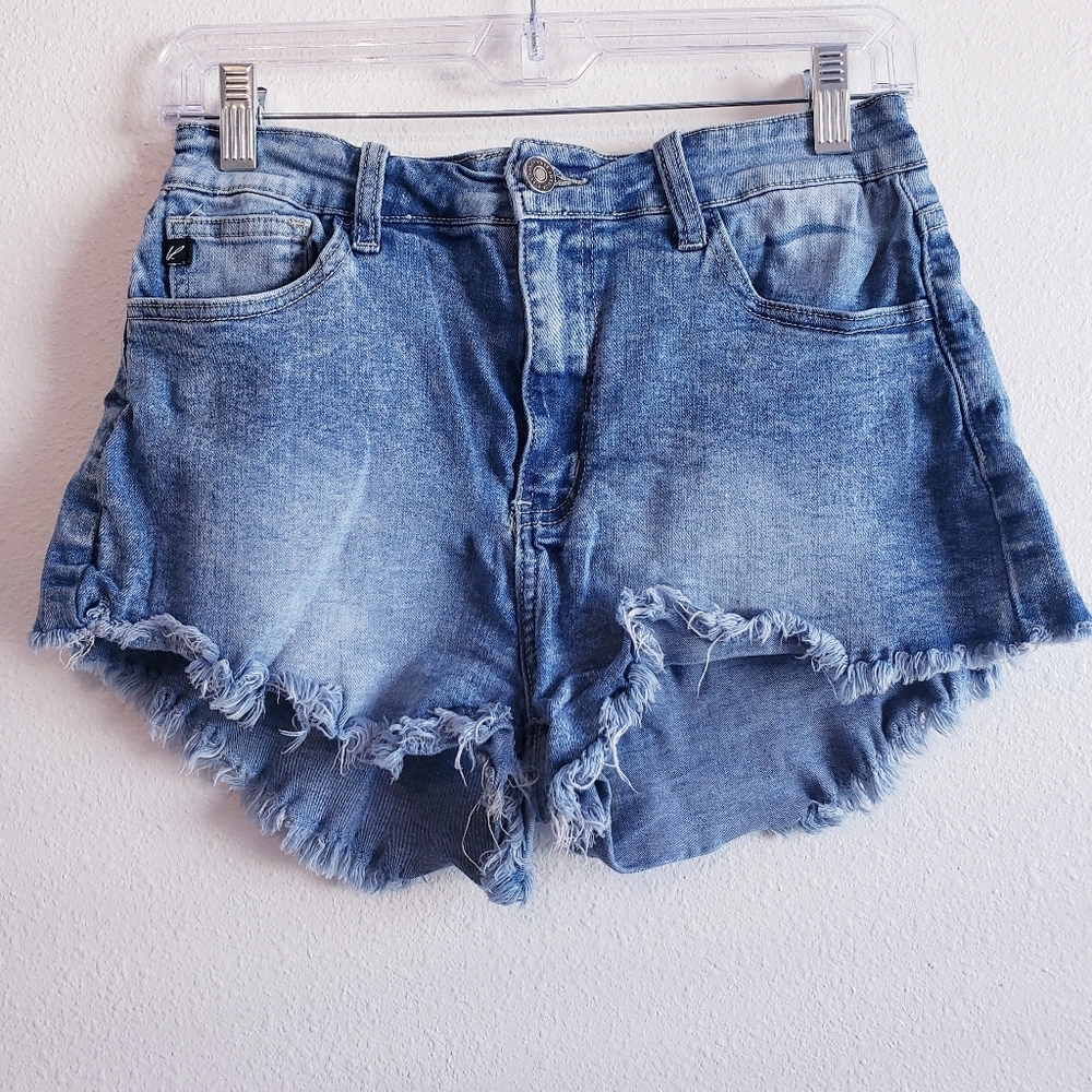 KanCan Distressed Denim Jean Cut Off Shorts